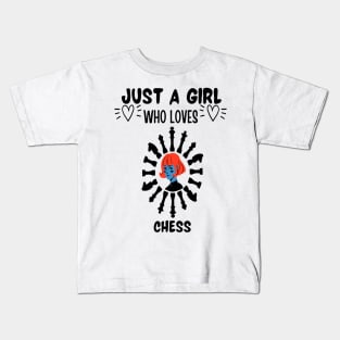 Just a girl who loves chess Kids T-Shirt